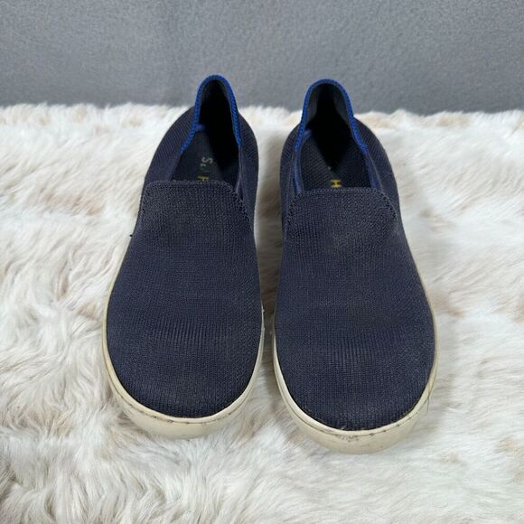 Rothy’s Sneakers Kids 2 Navy Blue Slip On Casual - Picture 2 of 9